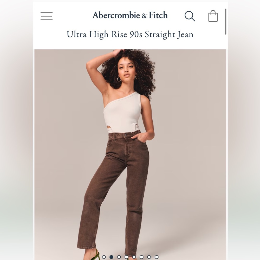 NWOT Abercrombie & Fitch straight jeans in brown